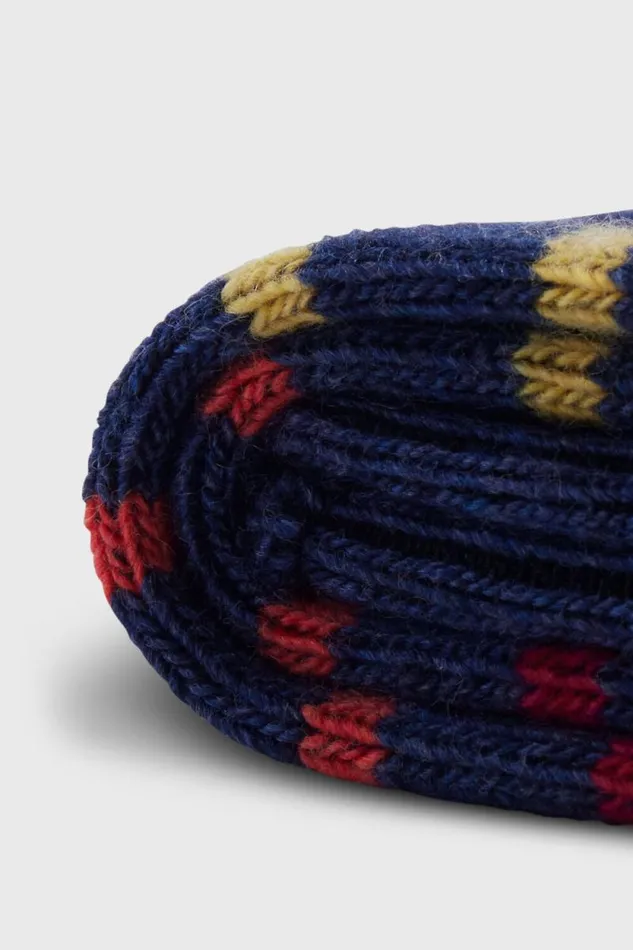 Mens Paul Stuart Socks Multicolor Stripe Sock Denim Mens Paul Stuart Socks Multicolor Stripe Sock Denim