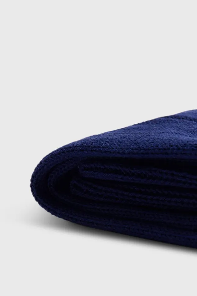 Mens Paul Stuart Socks Pima Cotton Wide Rib Sock Dark Blue Mens Paul Stuart Socks Pima Cotton Wide Rib Sock Dark Blue