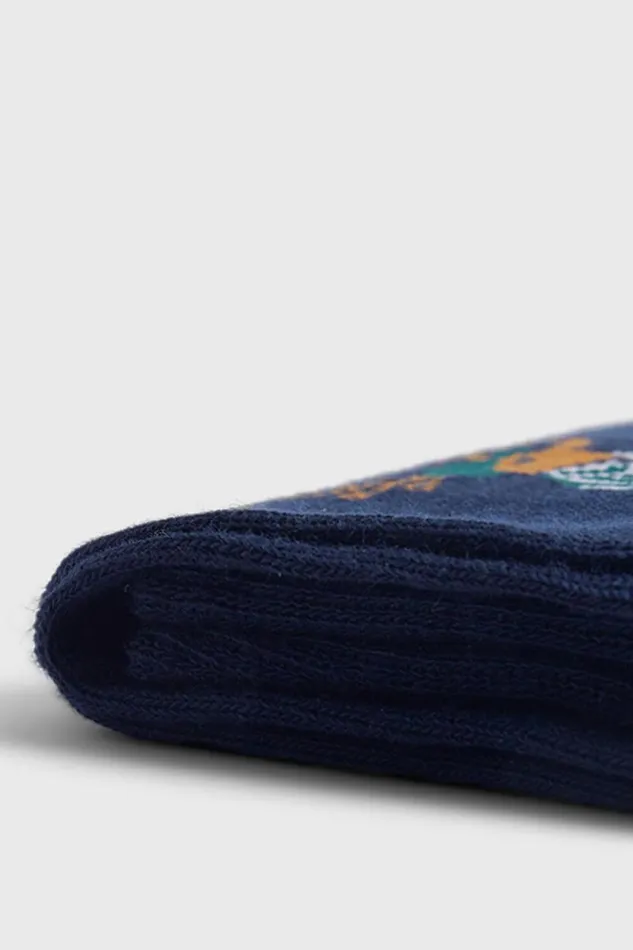Mens Paul Stuart Socks Prancer Holiday Sock Navy Mens Paul Stuart Socks Prancer Holiday Sock Navy