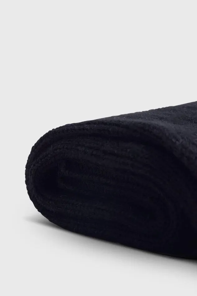 Mens Paul Stuart Socks Ribbed Sport Crew Sock Black