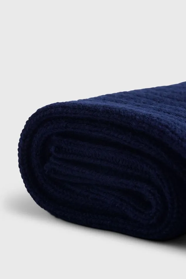 Mens Paul Stuart Socks Ribbed Sport Crew Sock Navy
