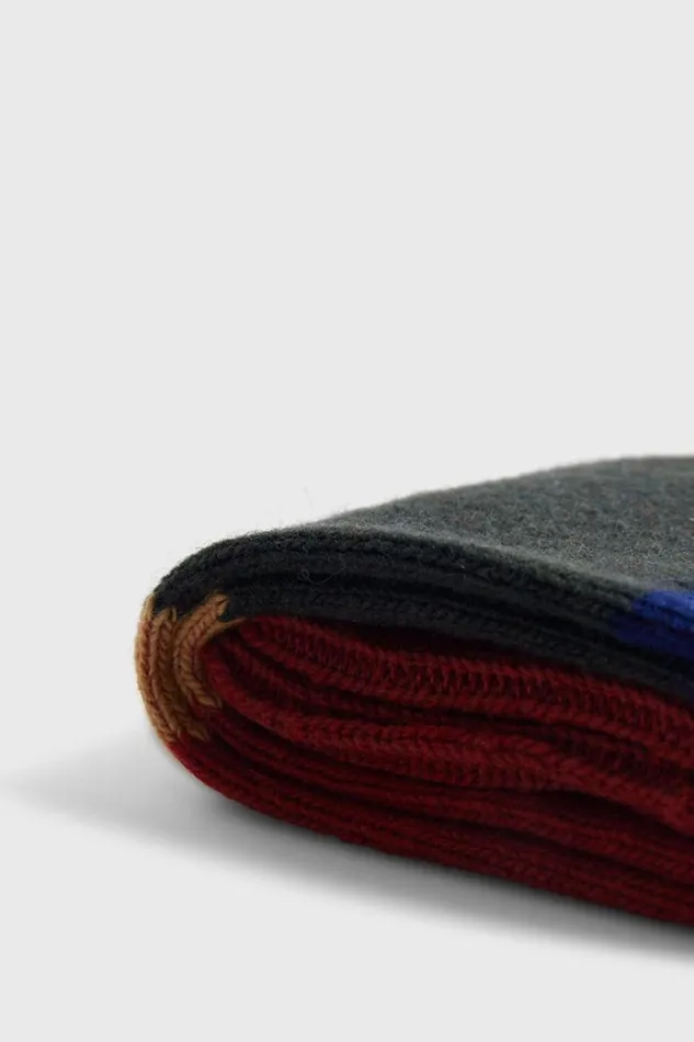Mens Paul Stuart Socks Wool Colorblock Boot Sock Rust Mens Paul Stuart Socks Wool Colorblock Boot Sock Rust