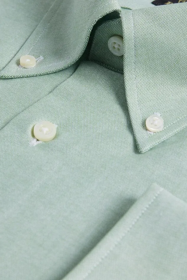 Mens Paul Stuart Sport Shirts Oxford Logo Sport Shirt Green Mens Paul Stuart Sport Shirts Oxford Logo Sport Shirt Green