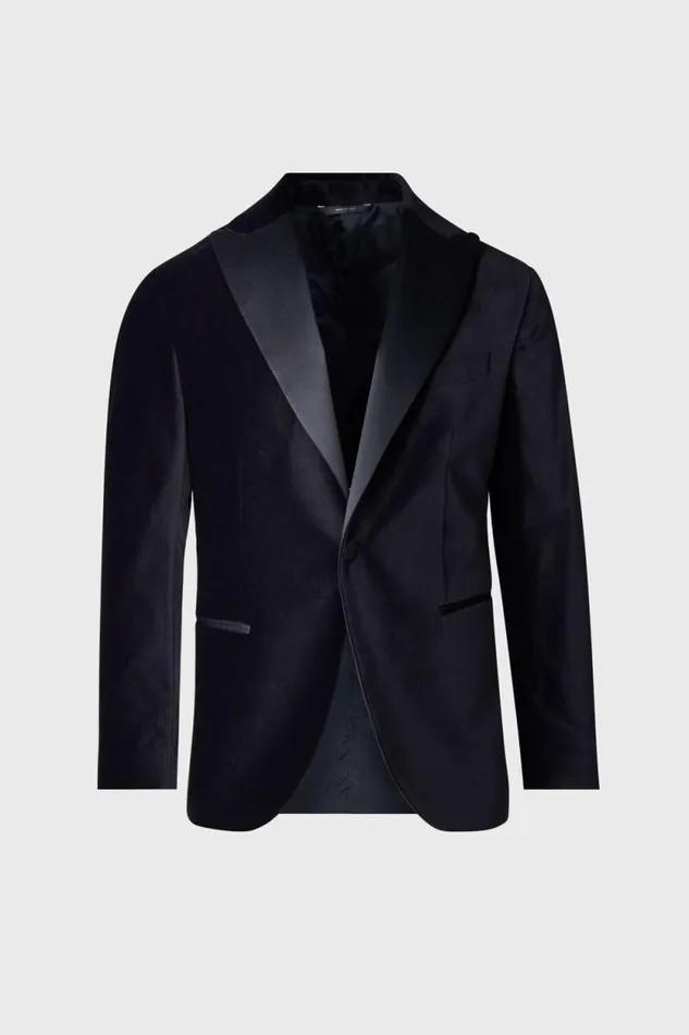 Mens Paul Stuart Suits and Tuxedos Velvet Dinner Jacket Black