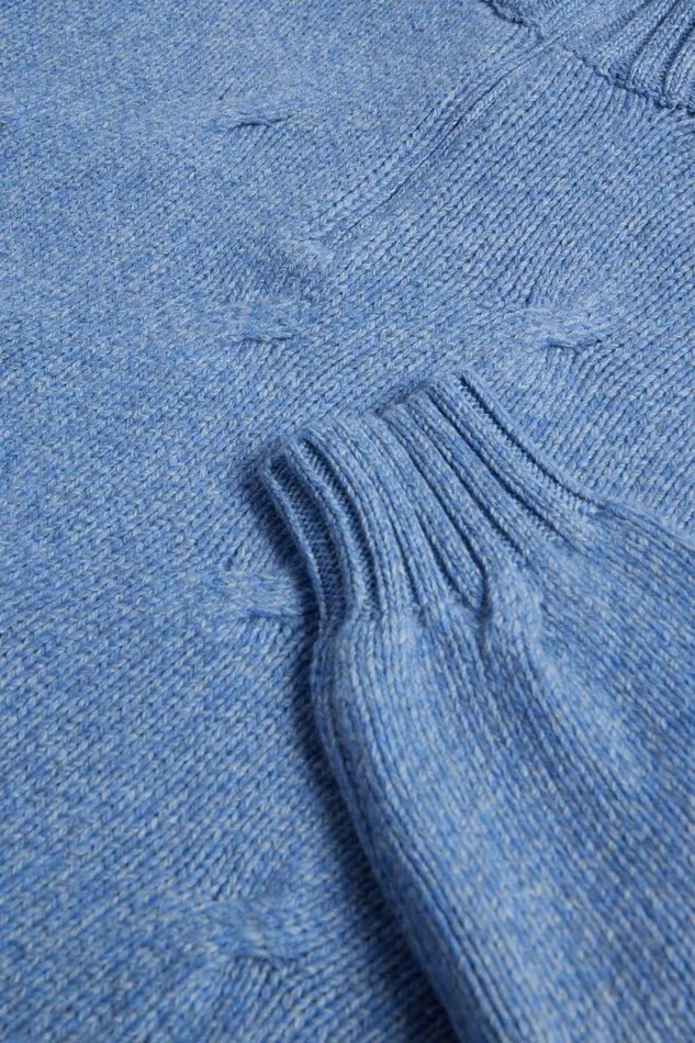Mens Paul Stuart Sweaters Cable Cashmere Quarter Zip Sweater Light Blue Mens Paul Stuart Sweaters Cable Cashmere Quarter Zip Sweater Light Blue