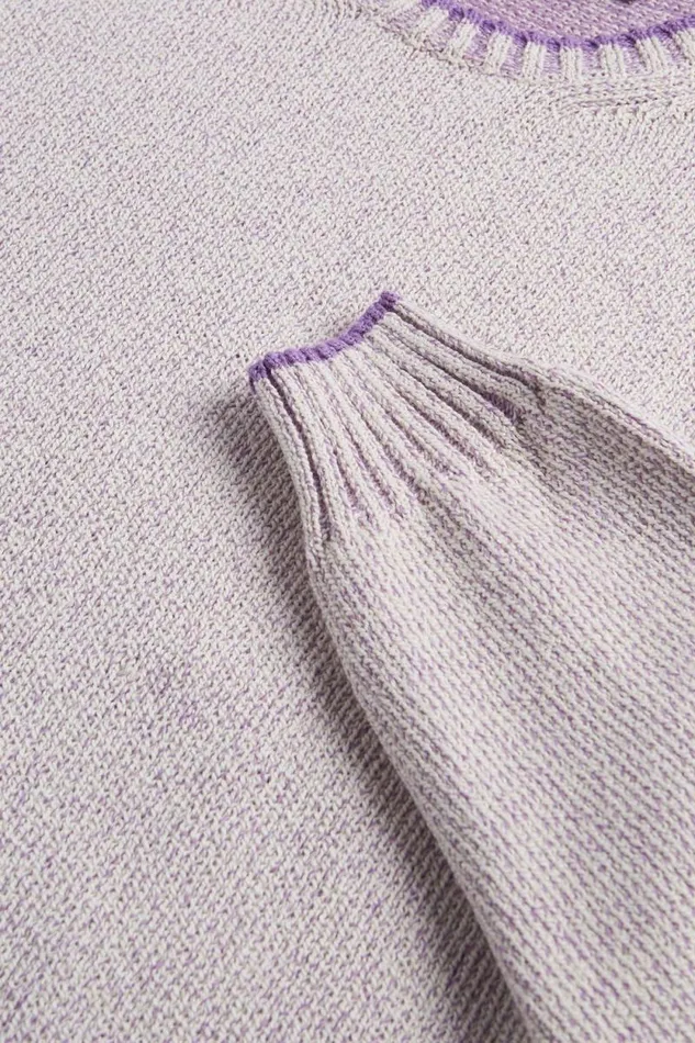 Mens Paul Stuart Sweaters Cotton Moulin Crewneck Sweater Lavender Mens Paul Stuart Sweaters Cotton Moulin Crewneck Sweater Lavender