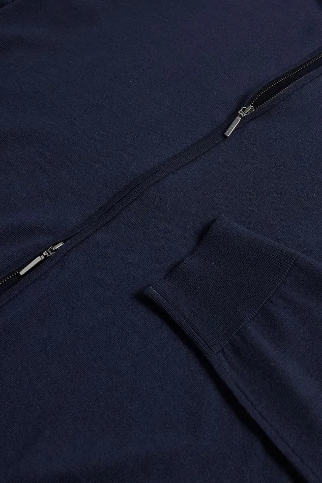 Mens Paul Stuart Sweaters Merino Wool Full Zip Cardigan Navy Mens Paul Stuart Sweaters Merino Wool Full Zip Cardigan Navy