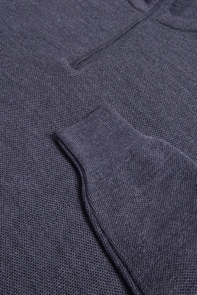 Mens Paul Stuart Sweaters Merino Wool Quarter Zip Pullover Grey Mens Paul Stuart Sweaters Merino Wool Quarter Zip Pullover Grey
