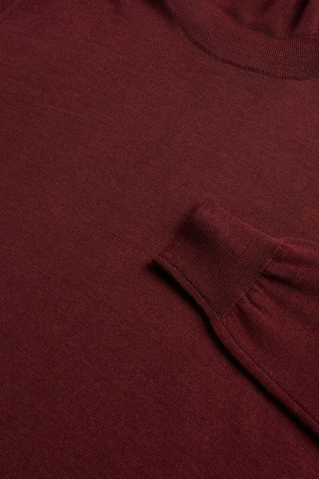 Mens Paul Stuart Sweaters Merino Wool Turtleneck Wine Mens Paul Stuart Sweaters Merino Wool Turtleneck Wine