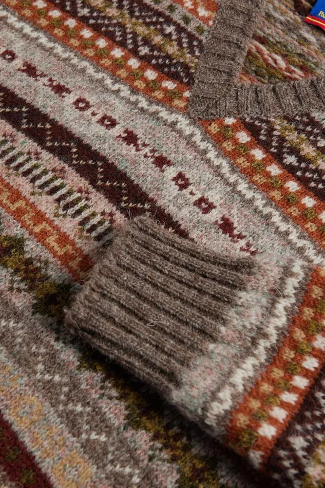 Mens Paul Stuart Sweaters Shetland Wool Fair Isle Sweater Oatmeal Mens Paul Stuart Sweaters Shetland Wool Fair Isle Sweater Oatmeal