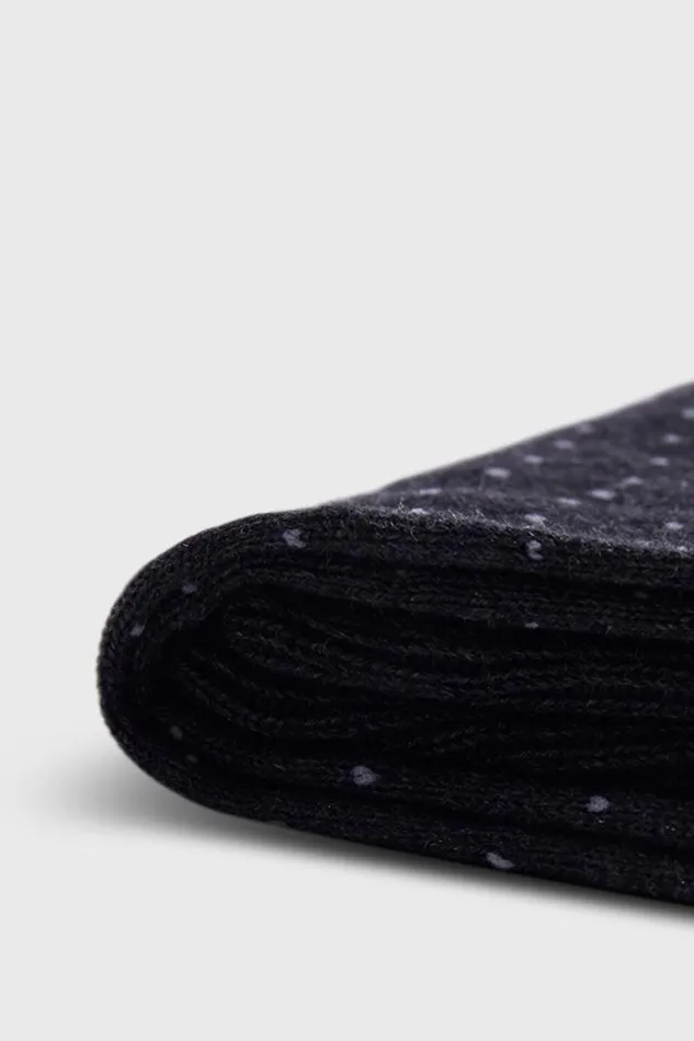 Mens Paul Stuart The Cashmere Shop Pindot Dress Sock Grey Mens Paul Stuart The Cashmere Shop Pindot Dress Sock Grey