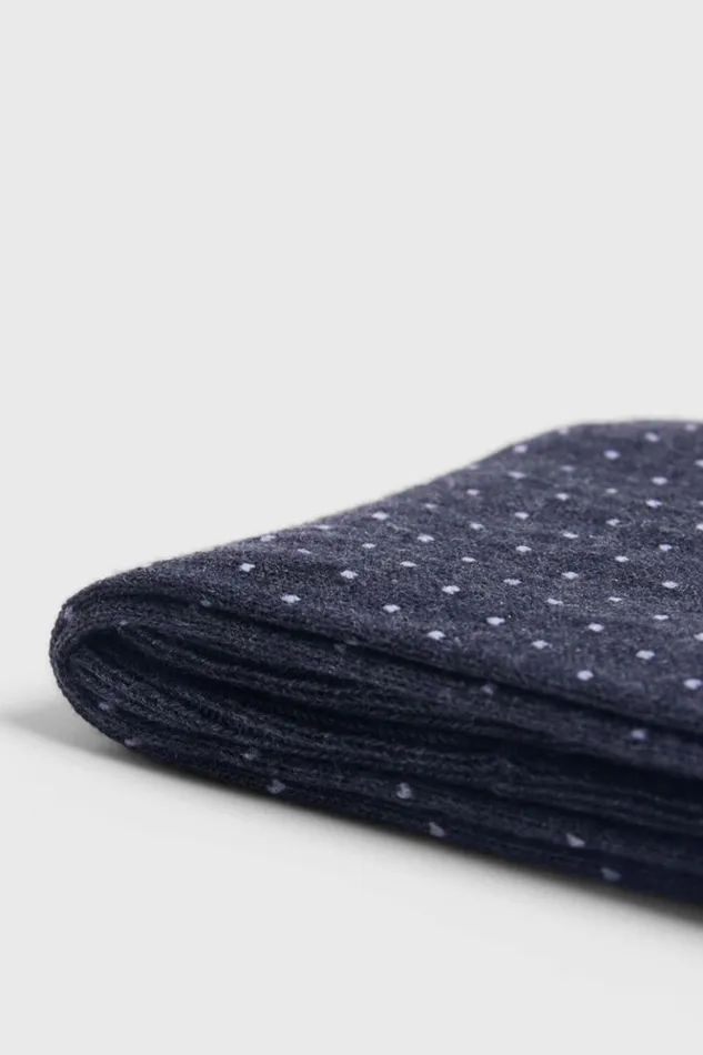 Mens Paul Stuart The Cashmere Shop Pindot Dress Sock Grey Mens Paul Stuart The Cashmere Shop Pindot Dress Sock Grey