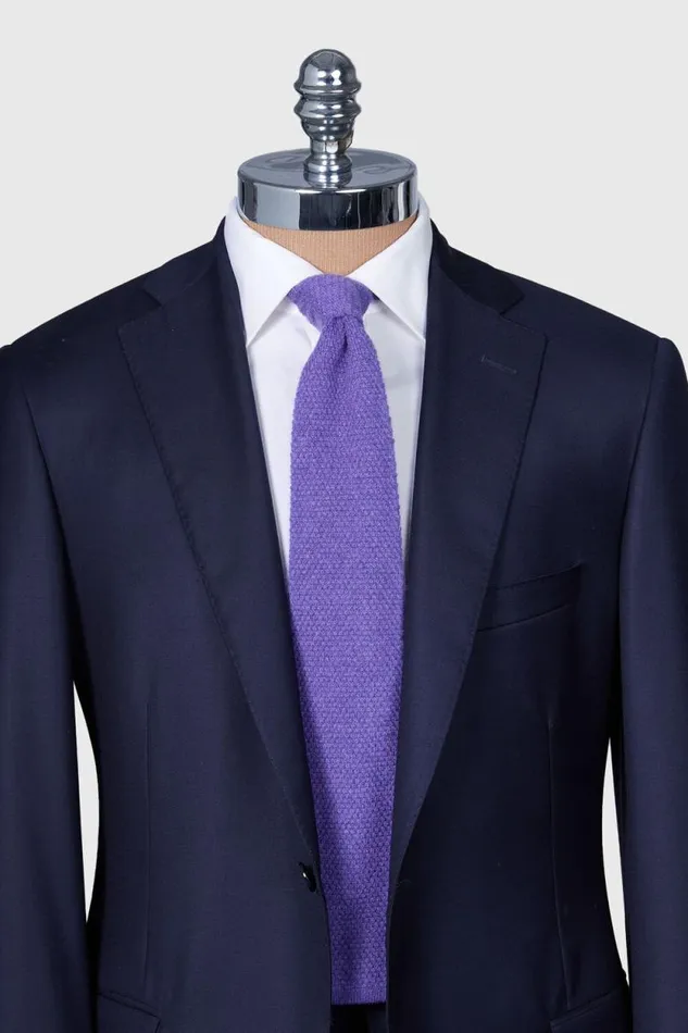 Mens Paul Stuart Ties Cashmere Knit Tie Purple Mens Paul Stuart Ties Cashmere Knit Tie Purple