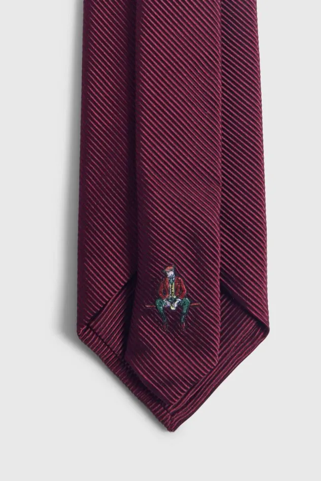 Mens Paul Stuart Ties Solid Mogador Tie Burgundy Mens Paul Stuart Ties Solid Mogador Tie Burgundy