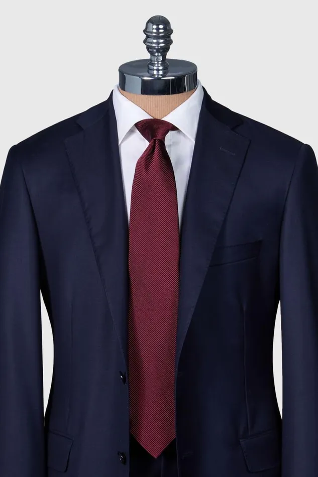 Mens Paul Stuart Ties Solid Mogador Tie Burgundy Mens Paul Stuart Ties Solid Mogador Tie Burgundy