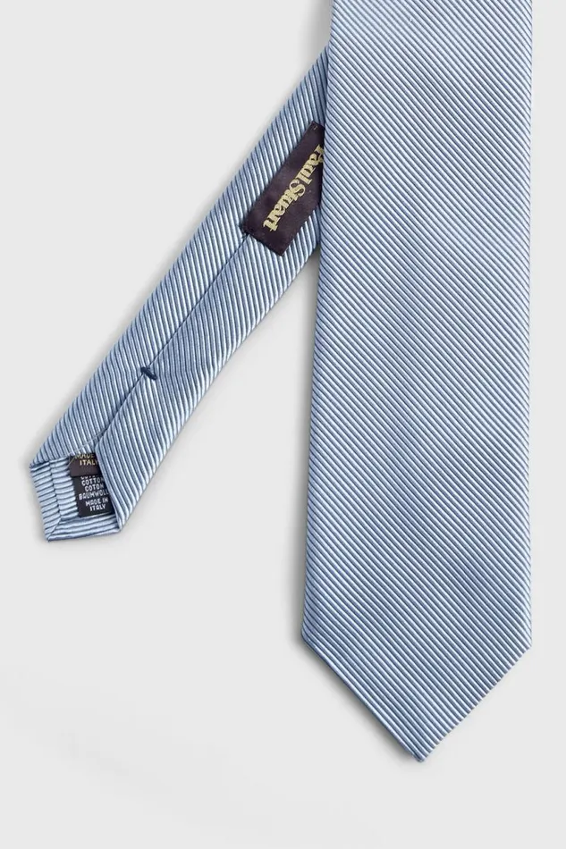 Mens Paul Stuart Ties Solid Mogador Tie Light Blue