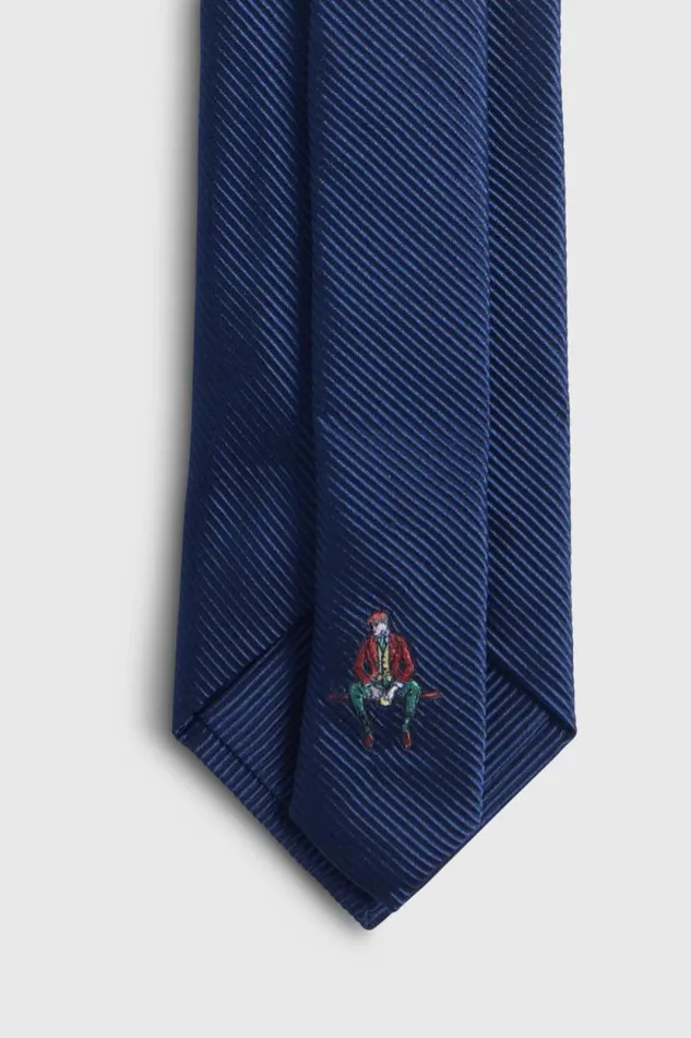 Mens Paul Stuart Ties Solid Mogador Tie Navy Mens Paul Stuart Ties Solid Mogador Tie Navy