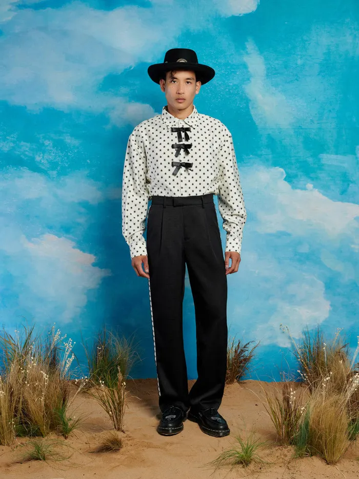Menswear Shirts Sister Jane Billy Star Shirt Black and White