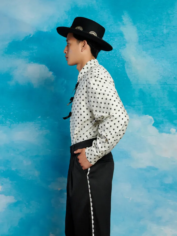 Menswear Shirts Sister Jane Billy Star Shirt Black and White