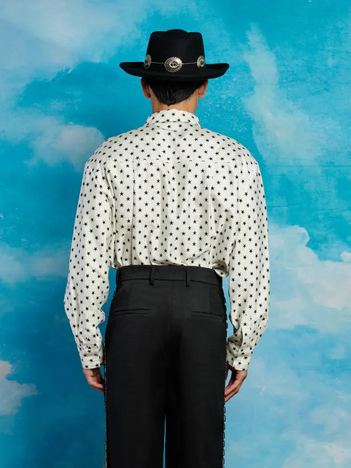 Menswear Shirts Sister Jane Billy Star Shirt Black and White