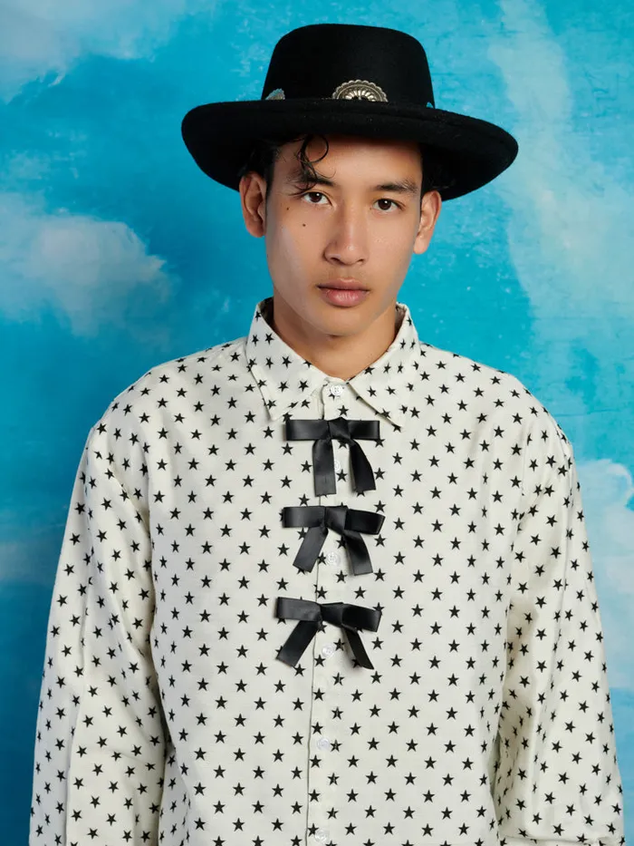 Menswear Shirts Sister Jane Billy Star Shirt Black and White