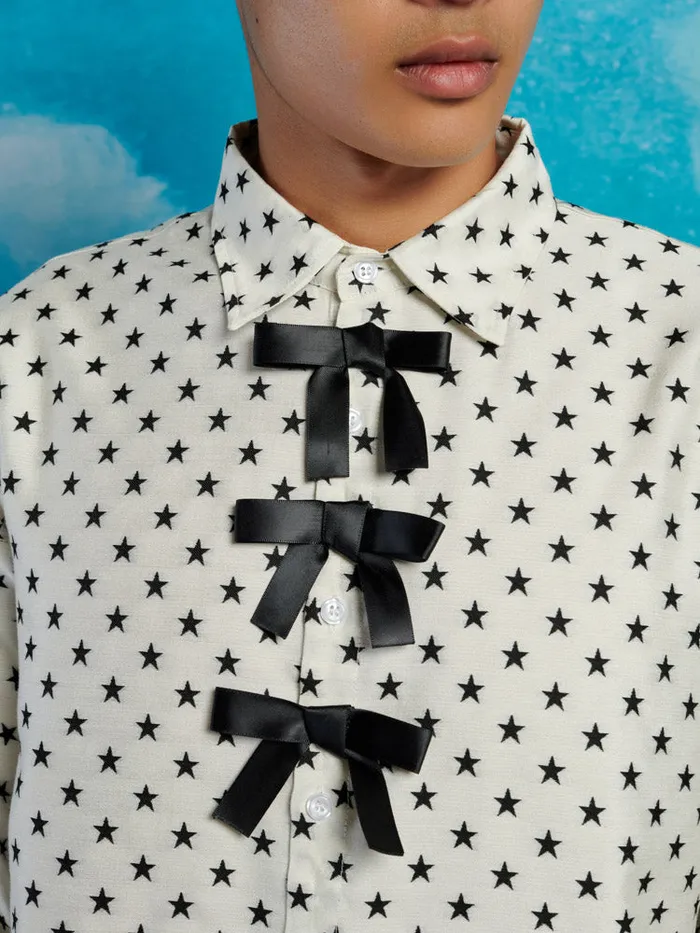 Menswear Shirts Sister Jane Billy Star Shirt Black and White
