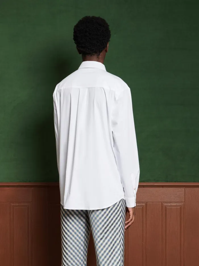 Menswear Shirts Sister Jane Lilian Tie Shirt Pearl White