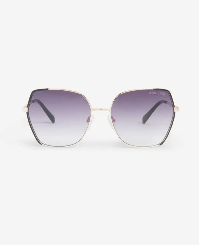 Metal Geometric Sunglasses Dark Gold Women Kenneth Cole Sunglasses Metal Geometric Sunglasses Dark Gold Women Kenneth Cole Sunglasses