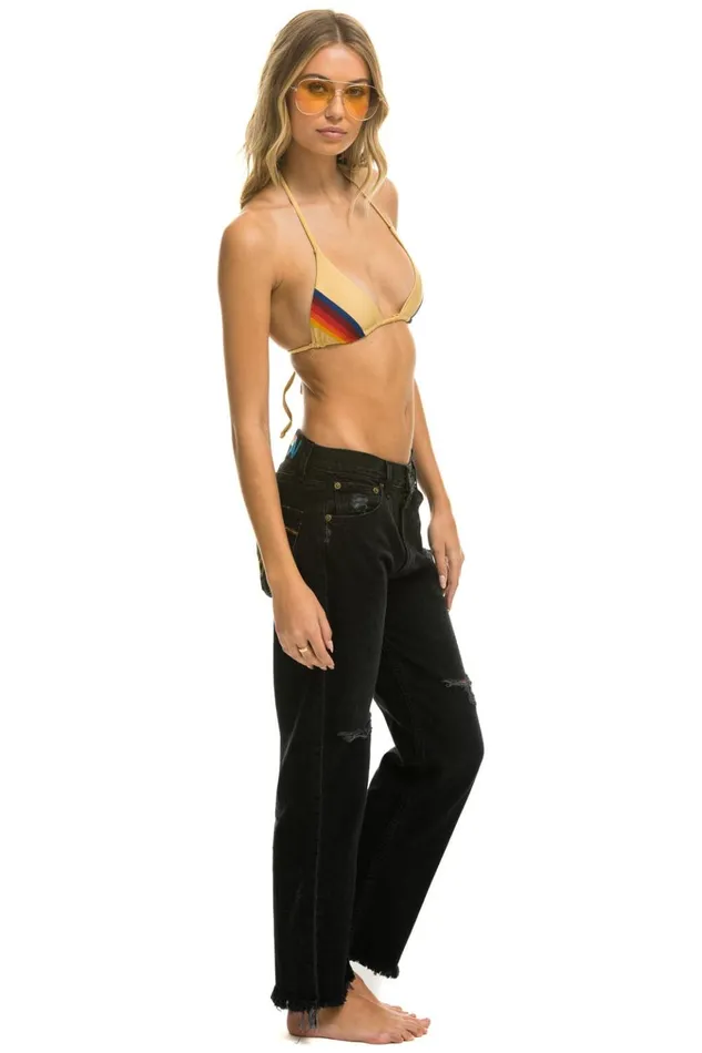 MID RISE RELAXED SURFER JEAN 8211 VINTAGE BLACK Women Aviator Nation Denim