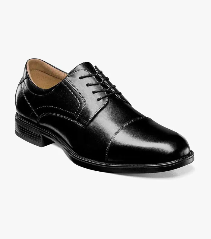 Midtown Cap Toe Oxford Black Men Florsheim Dress Shoes