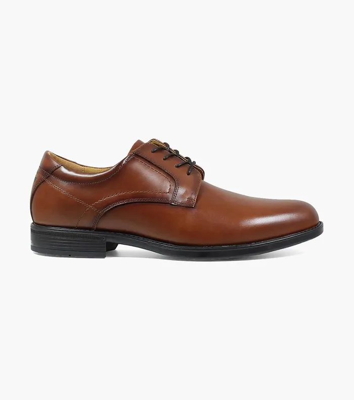 Midtown Waterproof Plain Toe Oxford Cognac Men Florsheim Dress Shoes