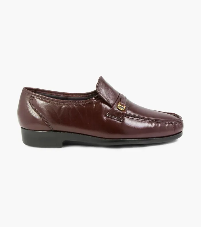 Milano Moc Toe Bit Loafer Burgundy Men Florsheim Dress Shoes