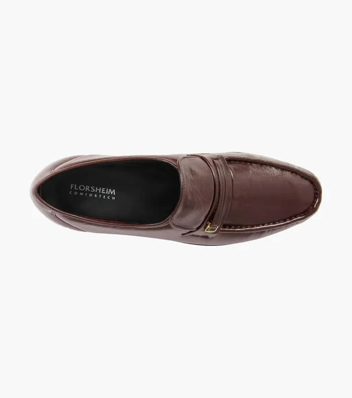 Milano Moc Toe Bit Loafer Burgundy Men Florsheim Dress Shoes