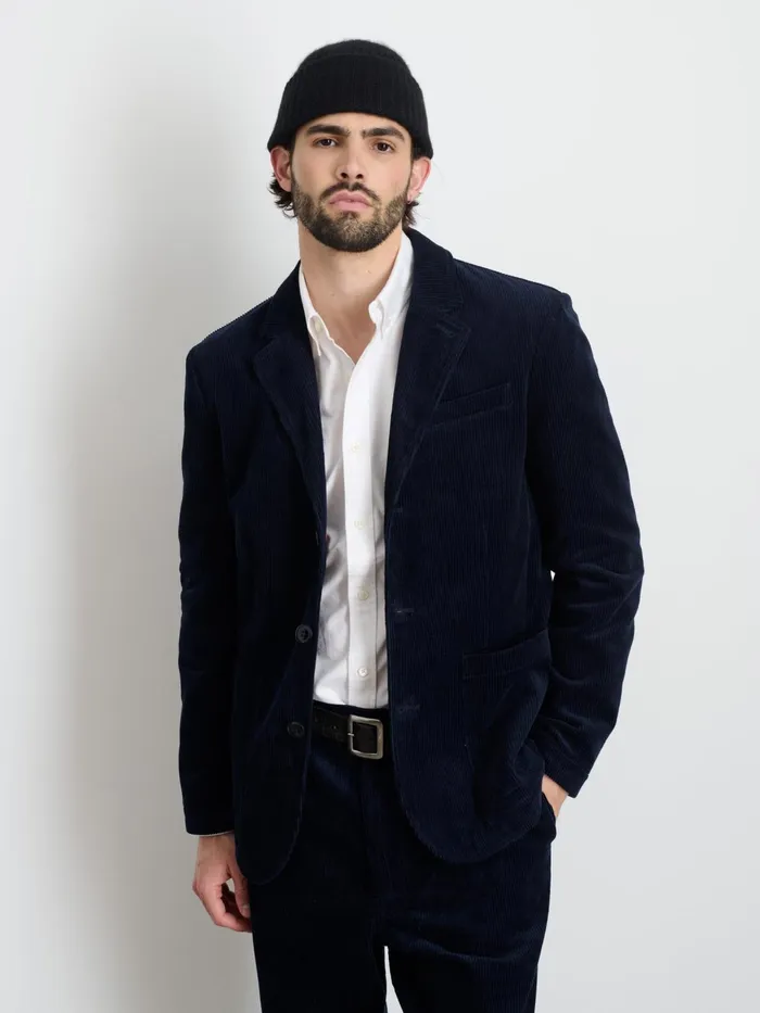 Mill Blazer In Corduroy Dark Navy Men Alex Mill Suiting Blazers Mill Blazer In Corduroy Dark Navy Men Alex Mill Suiting Blazers
