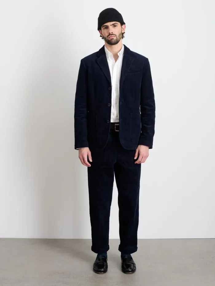 Mill Blazer In Corduroy Dark Navy Men Alex Mill Suiting Blazers Mill Blazer In Corduroy Dark Navy Men Alex Mill Suiting Blazers