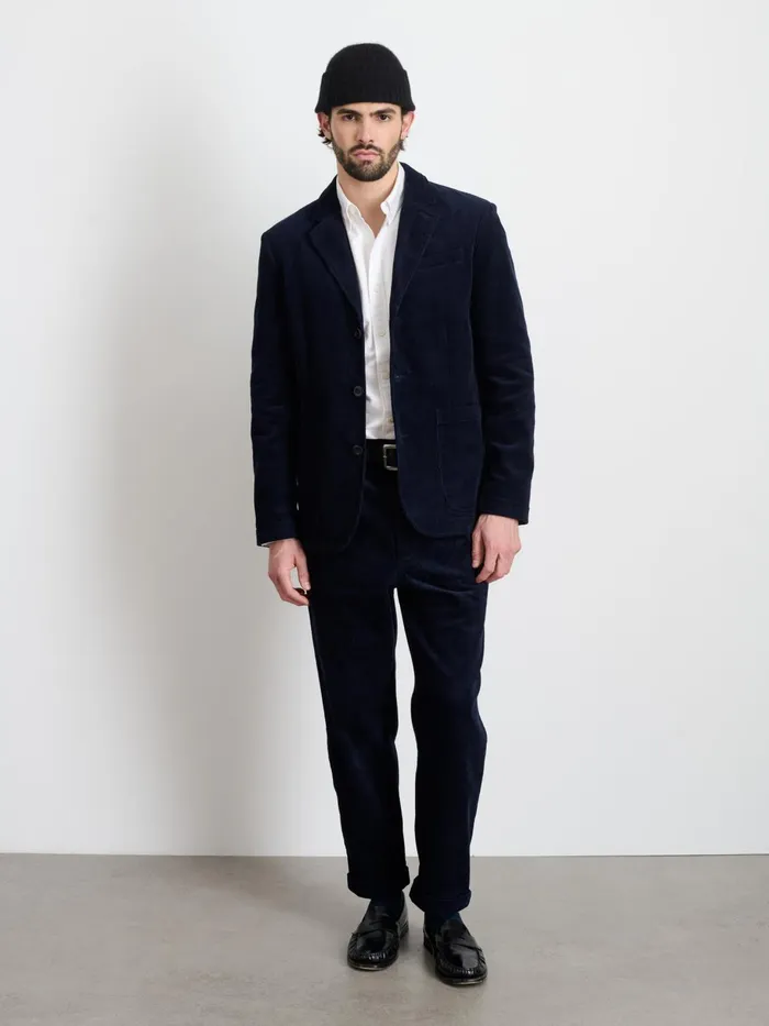 Mill Blazer In Corduroy Dark Navy Men Alex Mill Suiting Blazers Mill Blazer In Corduroy Dark Navy Men Alex Mill Suiting Blazers