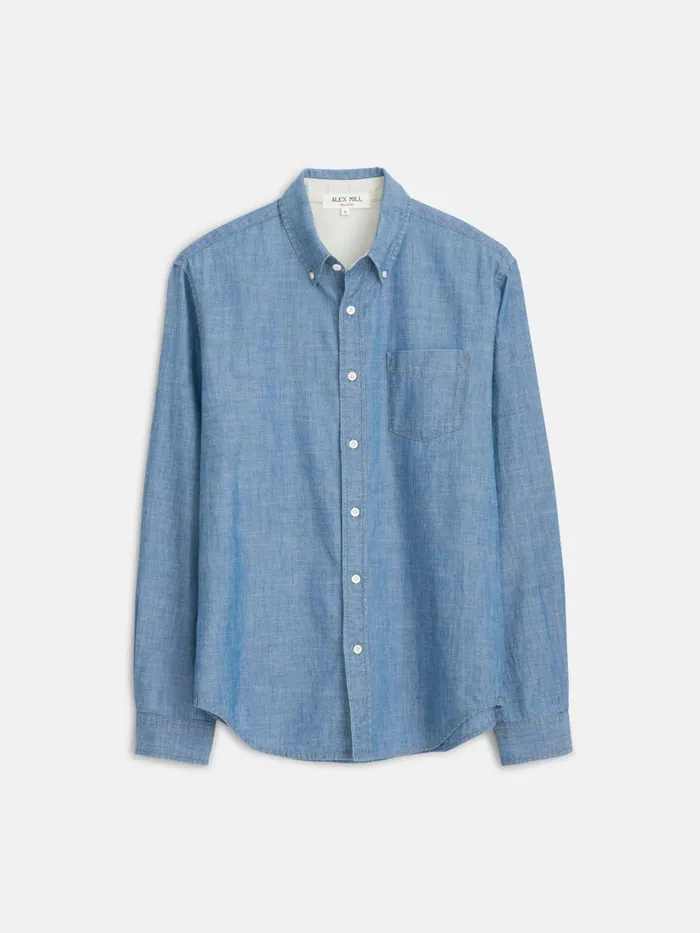 Mill Shirt In Chambray Men Alex Mill Shirts