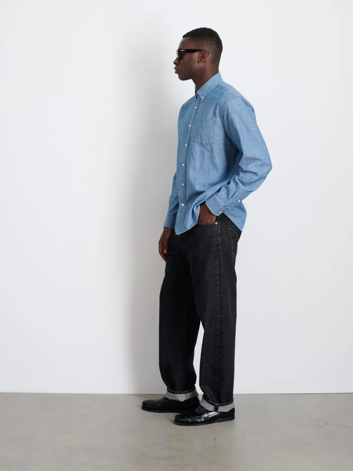 Mill Shirt In Chambray Men Alex Mill Shirts