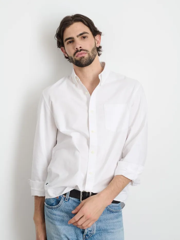 Mill Shirt In Oxford White Men Alex Mill Shirts