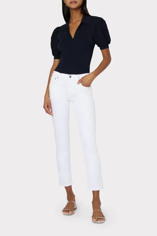 Milly Gale Skinny Jeans White Women Denim