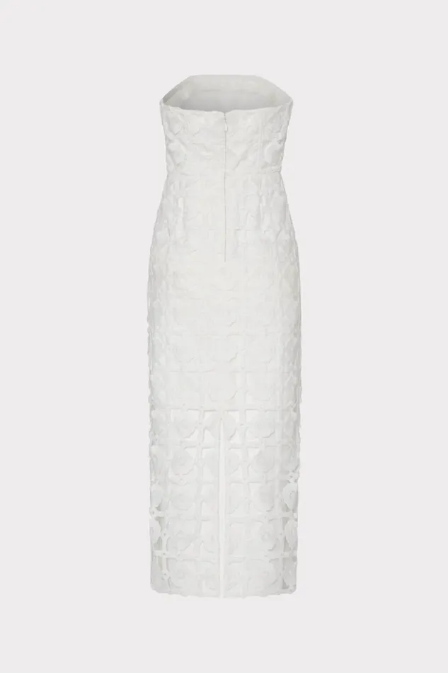 Milly Kait Tile Lace Dress White Women Dresses