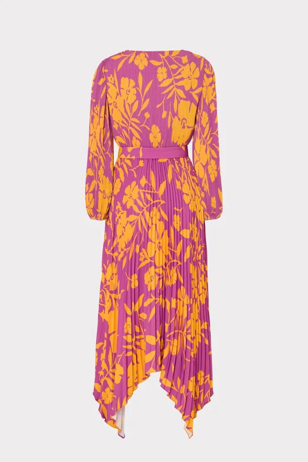 Milly Liora Marigold Aroma Pleated Dress Multi Women Dresses