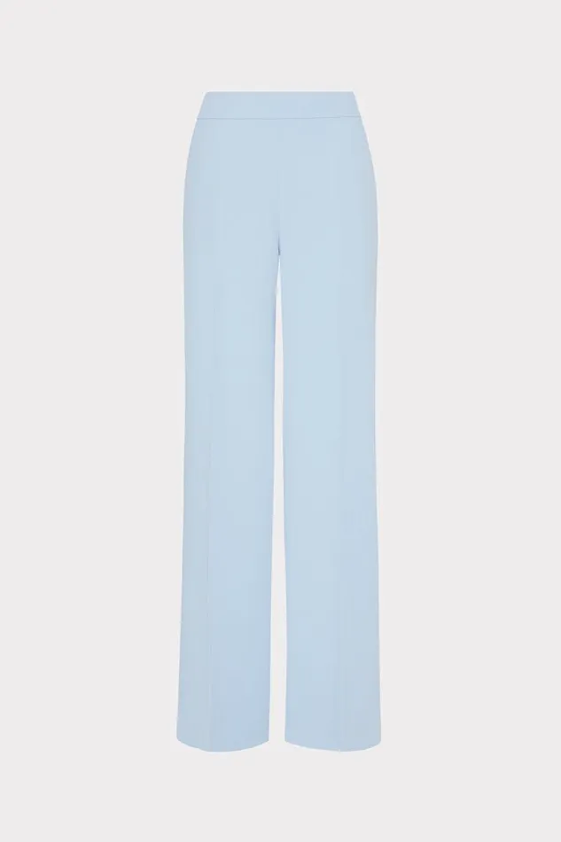 Milly Natia Crepe Pants Ice Blue Women Pants