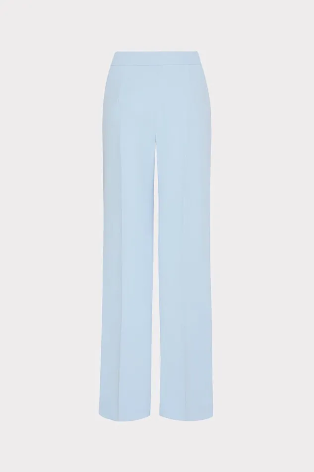Milly Natia Crepe Pants Ice Blue Women Pants