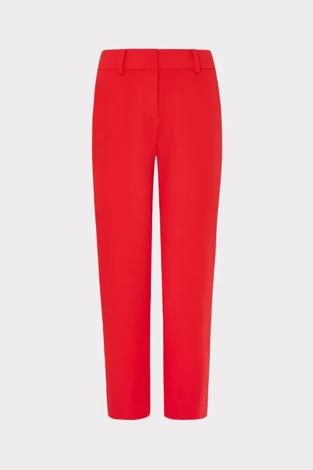 Milly Nicola Cady Pants Red Women Pants