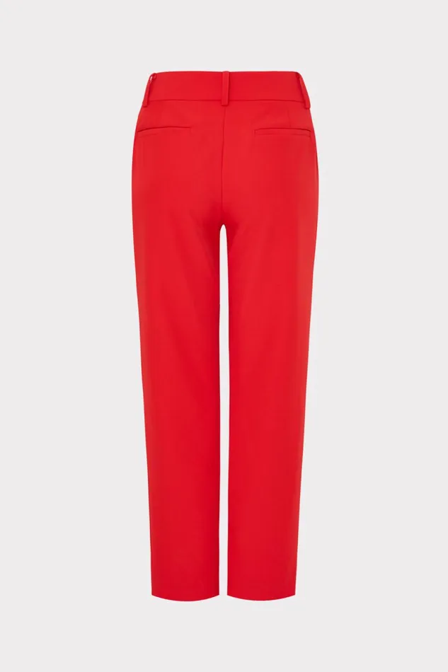 Milly Nicola Cady Pants Red Women Pants
