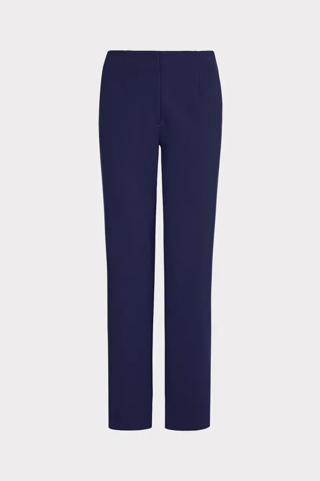 Milly Nicole Ponte Pants Navy Women Pants