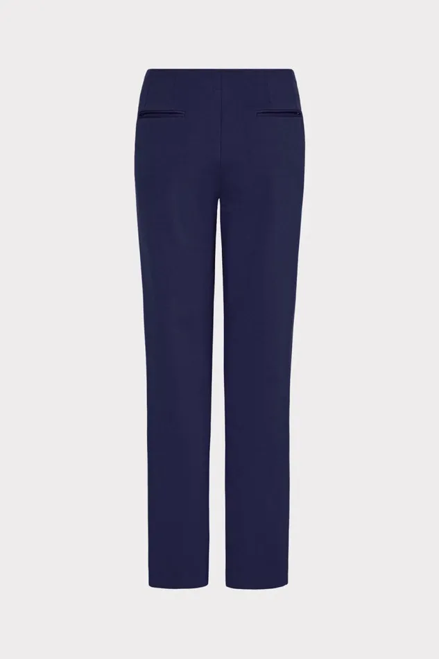 Milly Nicole Ponte Pants Navy Women Pants