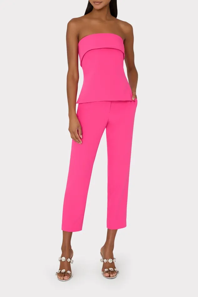 Milly Tuala Cady Top Milly Pink Women Matching Sets