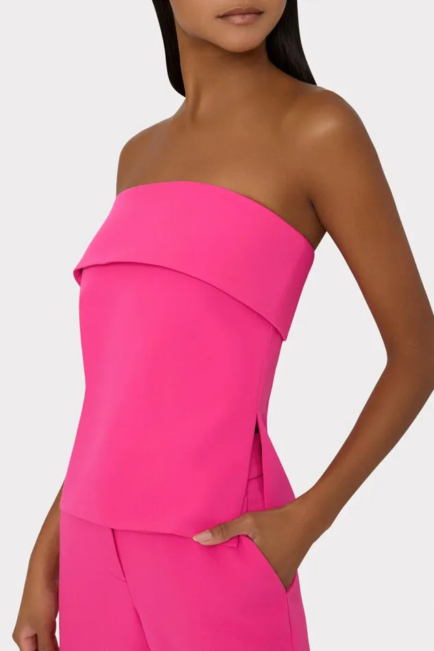 Milly Tuala Cady Top Milly Pink Women Matching Sets